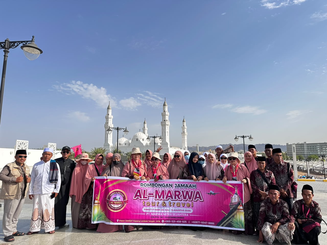 Jamaah keberangkatan 10 Juli 2026 di Masjid Quba